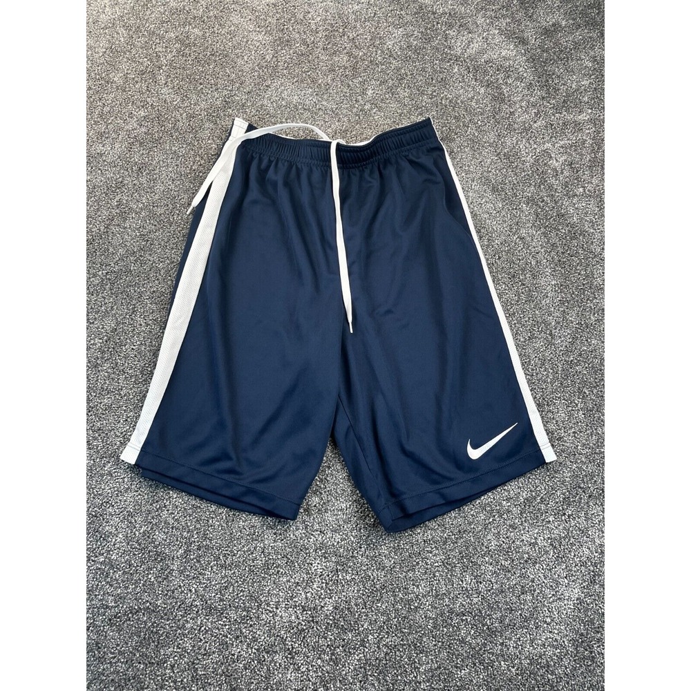 Nike Dri-Fit Shorts Mens Small Vintage Drawstring Embroidered‎ Swoosh Mesh Blue